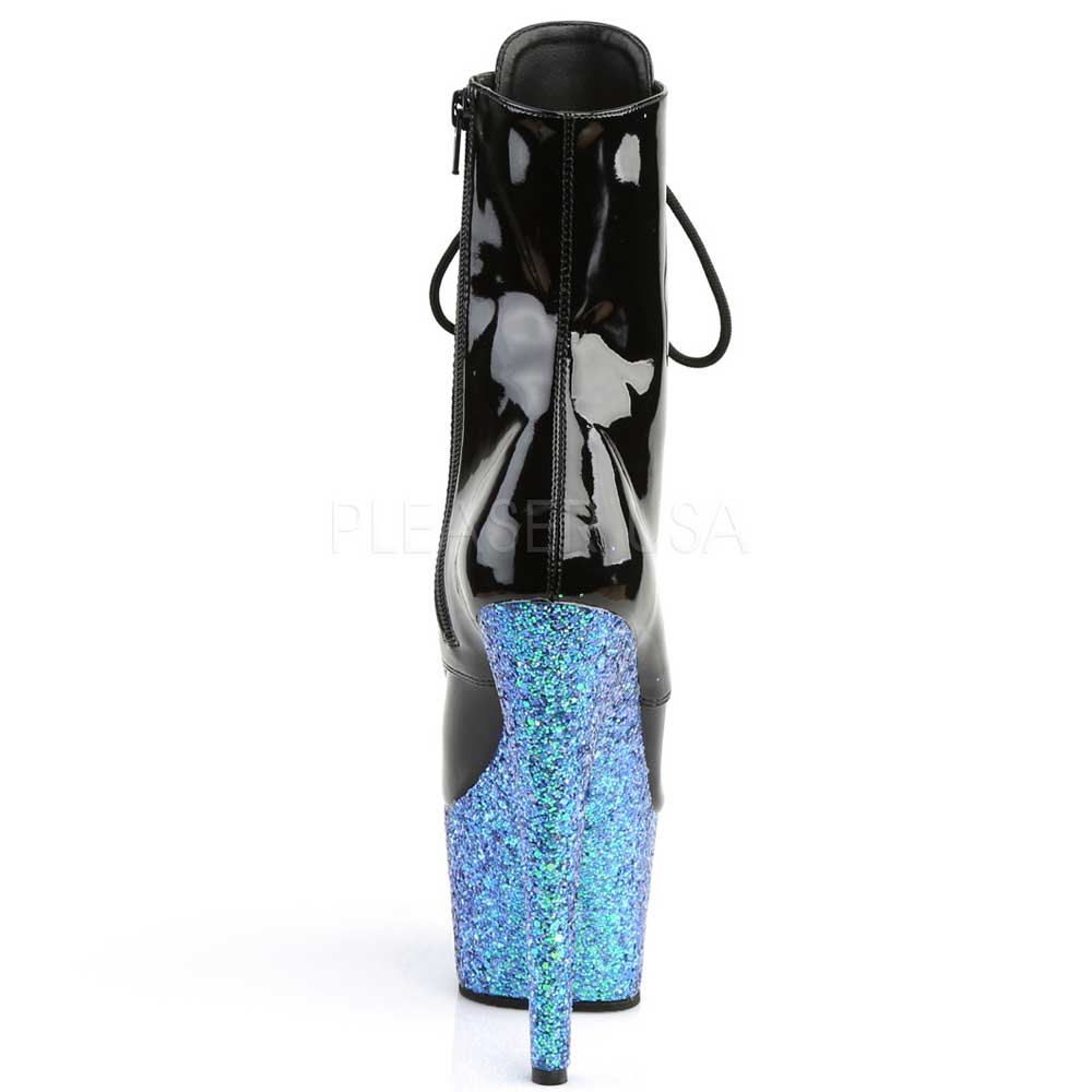 Pleaser - ADORE1020 Plattformstiefel, Poledance Schuhe - Pole dance schuhe - Schwarz/Blau Product image